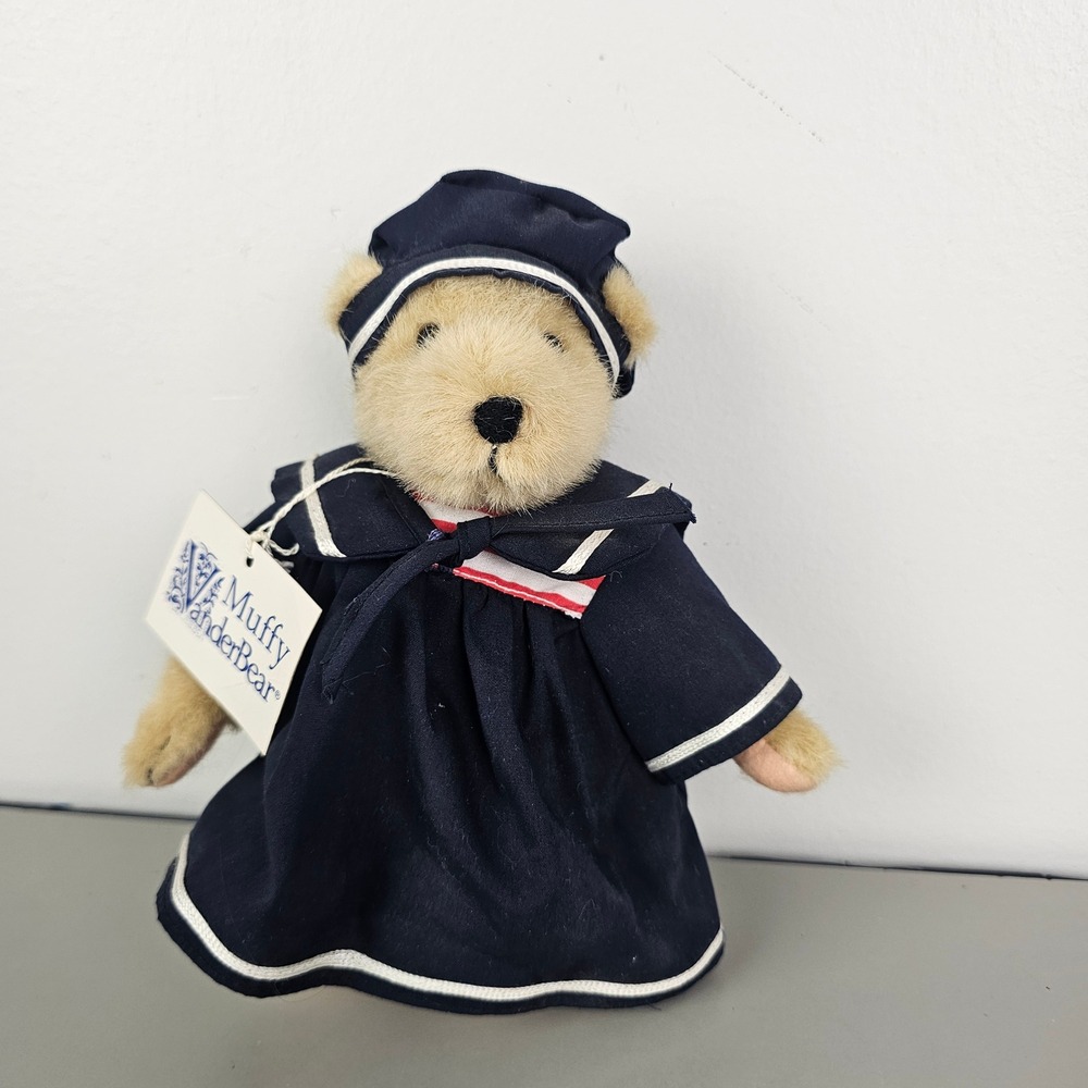 North American Bear Co Muffy VanderBear Cruisewear Sailor Dress Plush Bear 7in - Picture 2 of 7